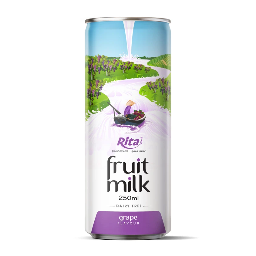 grape fruit milk drink